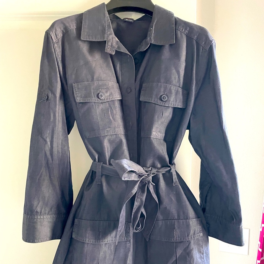 Lightweight J Crew denim tie dress